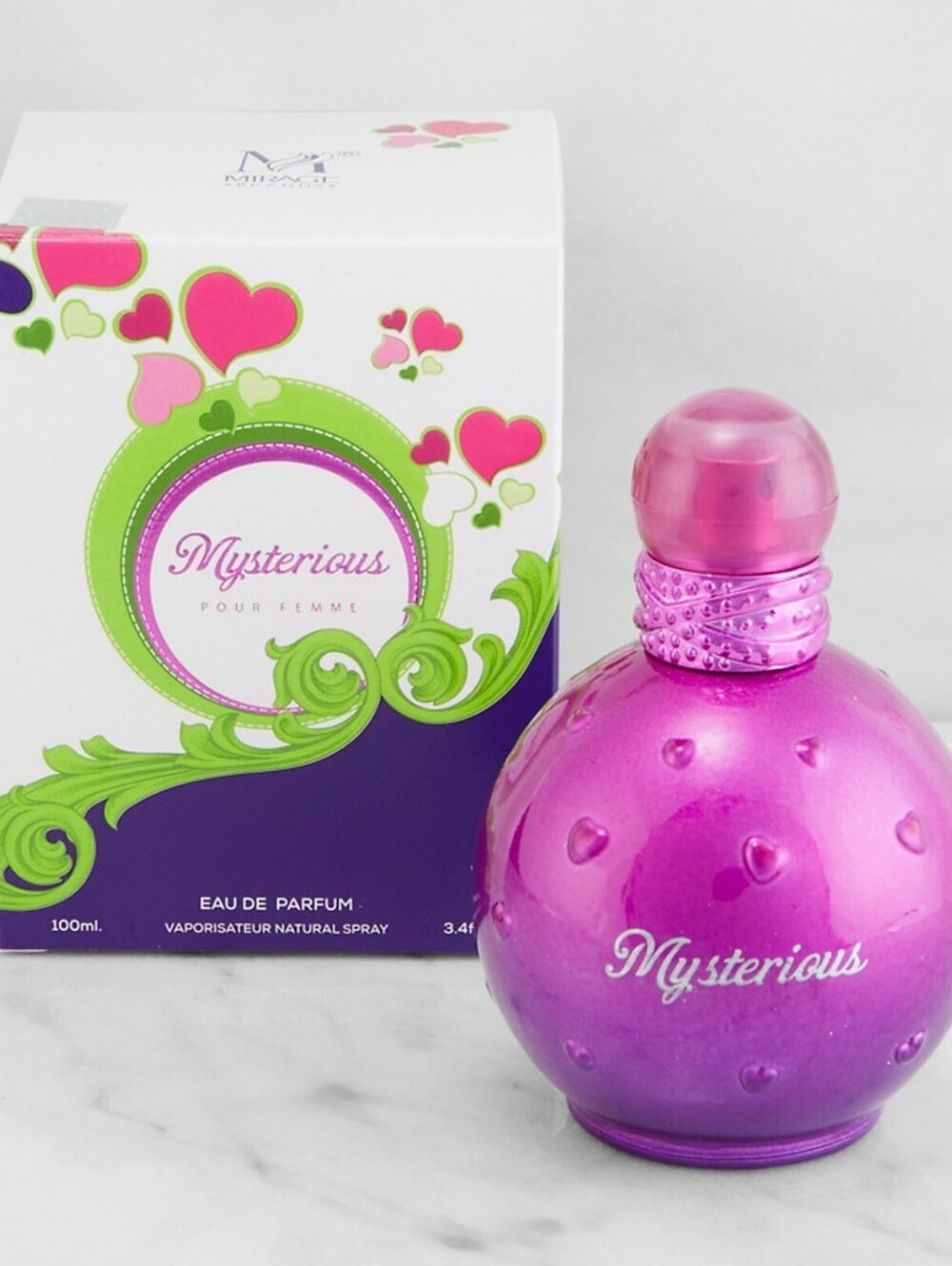Mysterious Eau de, Shiny Violet Bottle